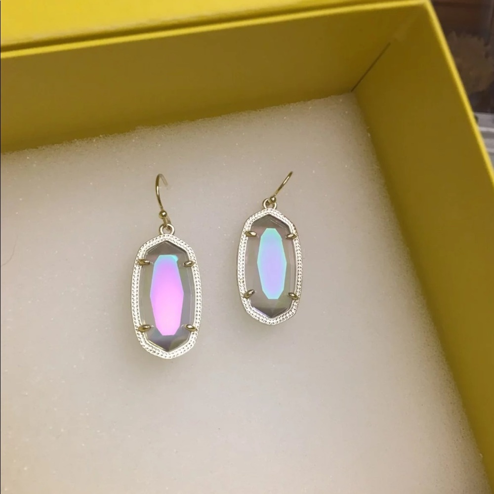 Kendra Scott gold Iridescent Slate Dani